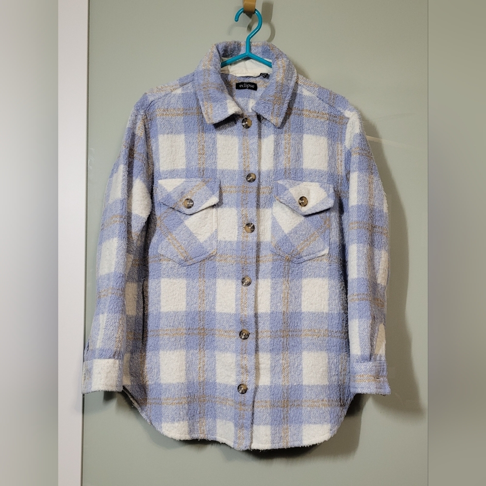 Eclipse Plaid Button-Up Women's Shacket